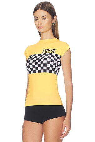 1XBLUE Taxi T-shirt in Yellow