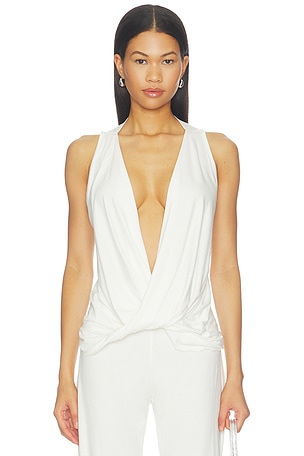 White Twist Top 1XBLUE