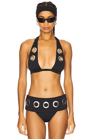 Eyelet Bikini Top 1XBLUE
