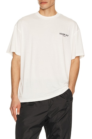 247 Team 247 Oversized Tee in White
