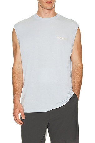 247 Team 247 Oversized Tank in Baby Blue. Size XL/1X. Also