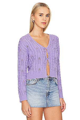 27 miles malibu Andie Cardigan in Purple