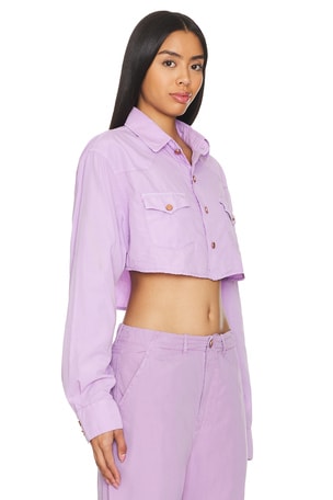 3x1 Stefy Crop Jacket in Lavender