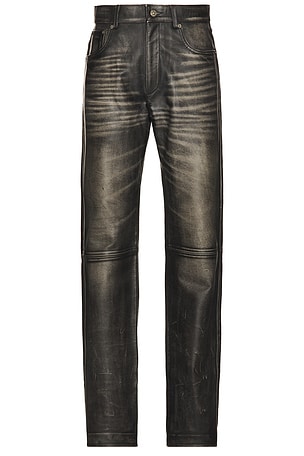 Leather Fivepocket Leather Jean 424