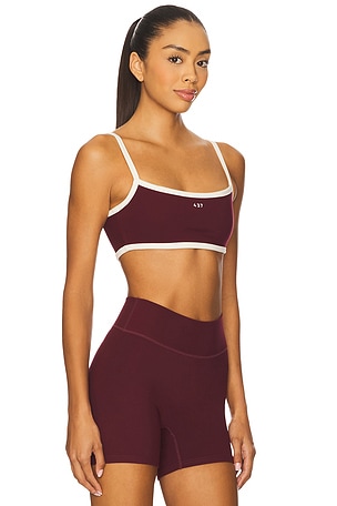 437 The Micro Sports Bra in Burgundy. Size XS. Also