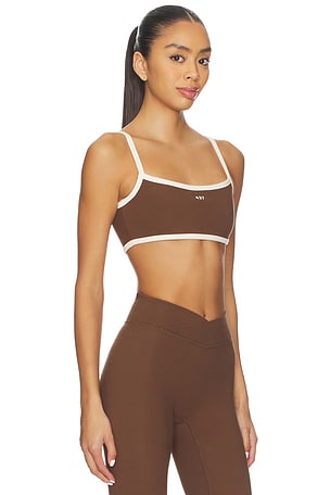 437 The Micro Sports Bra in Brown. Size XS. Also