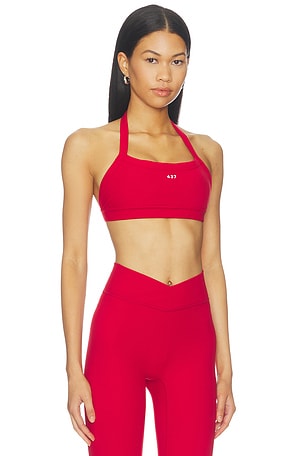 437 The Halter Bra in Red