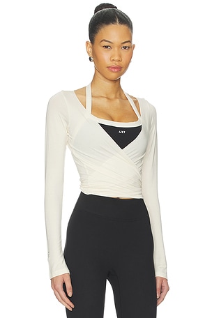 437 The Ballet Wrap in Cream. Size XS. Also