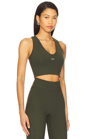 437 The V Tank Top in Dark Green. Size XS. Also