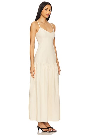 4th & Reckless Trisha Dropwaist Dress in Cream
