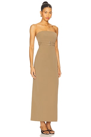 4th & Reckless Stephanie Dress in Beige. Size UK 8 / US S. Also