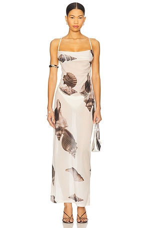 Madeline Shell Printed Maxi Dress 4th & Reckless
