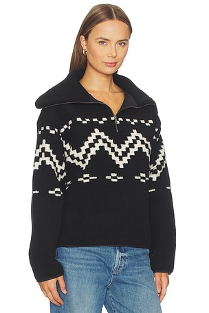 4th & Reckless Dayna Zip Up Fleece in Black