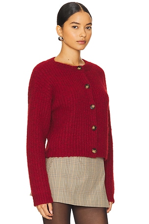 4th & Reckless Drew Cardigan in Red