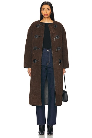 4th & Reckless Heyworth Coat in Chocolate