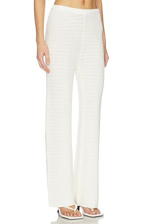 4th & Reckless Geri Knitted Trousers in Cream