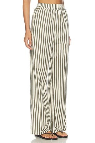 4th & Reckless Jessie Wide Leg Beach Trouser in Olive. Size XS. Also