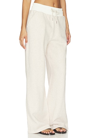 4th & Reckless Josefina Wide Leg Jogger in Beige