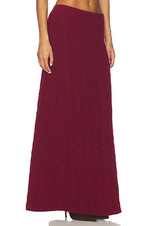 4th & Reckless Dalia Skirt in Burgundy