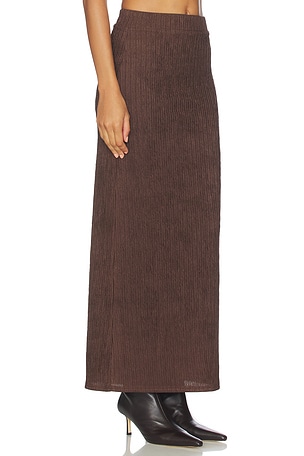 4th & Reckless Tanea Jersey Skirt in Chocolate. Size XS. Also