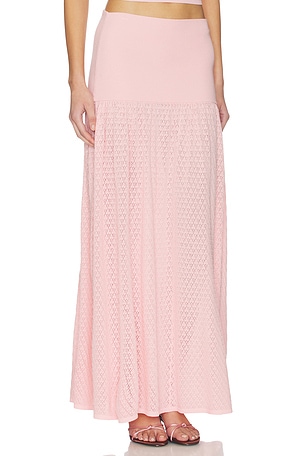 4th & Reckless x REVOLVE Avani Knit Skirt in Pink. Size M. Also