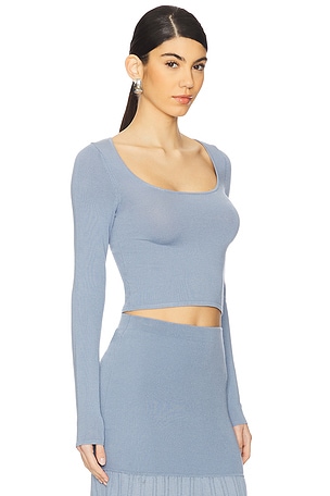 4th & Reckless Nancy Knit Top in Blue. Size XS. Also