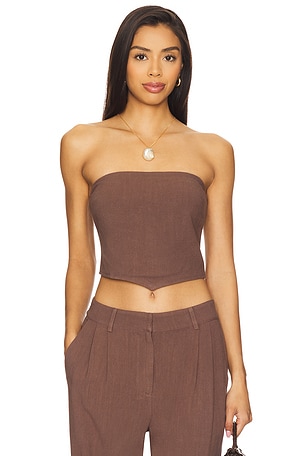 Macie Linen Top 4th & Reckless