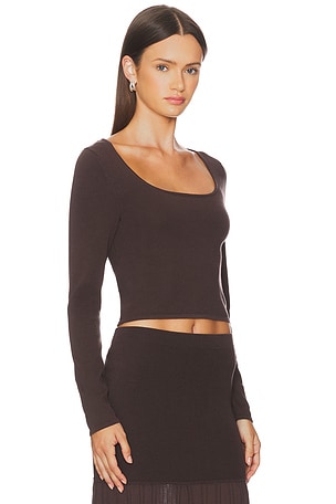 4th & Reckless Nancy Top in Chocolate. Size XL. Also