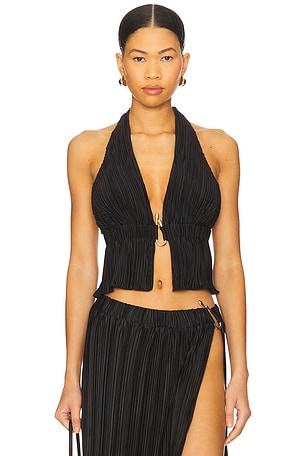 Daisy Halter Neck Detail Top 4th & Reckless