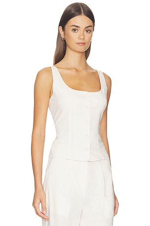 4th & Reckless Miriam Waistcoat in Cream
