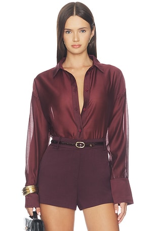 x REVOLVE Gracey Sheer Shirt 4th & Reckless