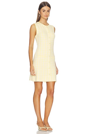 525 America Ember Button Front Dress in Lemon. Size S. Also