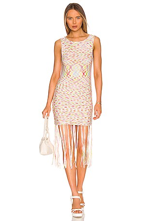 Colorful Fringe Dress 525