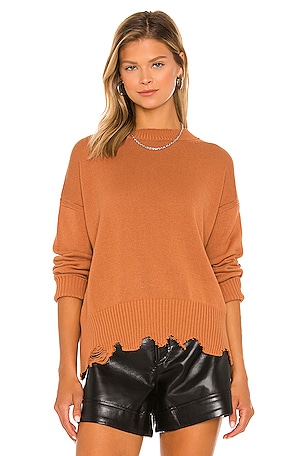 Distressed Crew Neck Pullover 525 America