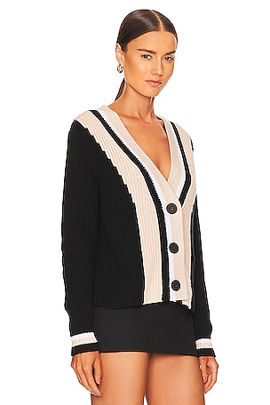 525 Varsity Cardigan in Black