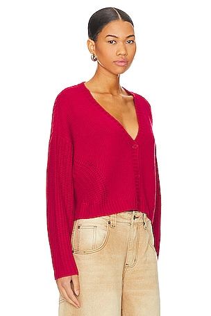 525 Harper Cardigan in Red