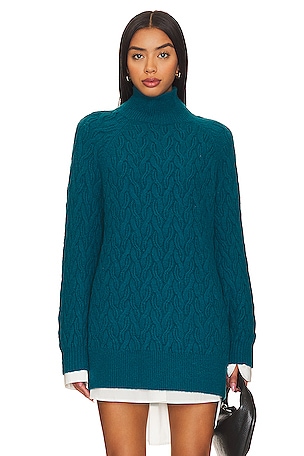 Natasha Cable Oversized Pullover Sweater 525