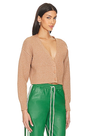 525 Jenny Cropped Cardi in Brown