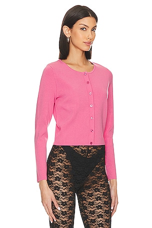 525 Eva Cropped Cardi in Pink