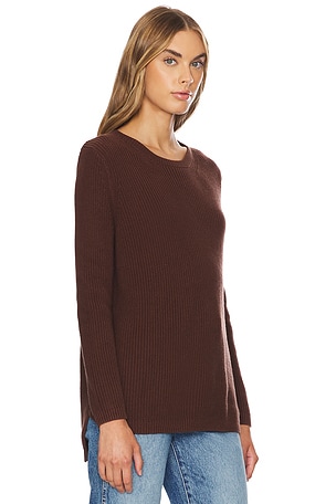 525 Emma Shaker Sweater in Brown