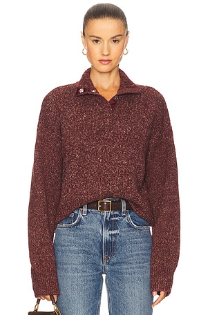 Henley Snap Front Sweater 525