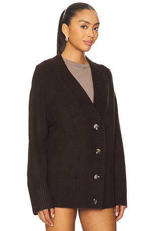 525 America Miller Oversized Cardigan in Chocolate. Size S. Also