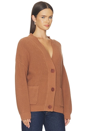 525 America Celeste Relaxed Pocket Cardigan in Tan. Size XS. Also