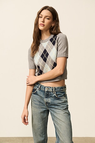 Veronika Argyle Sweater Tee 525 America