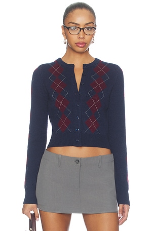 Serena Intarsia Argyle Cardigan 525 America