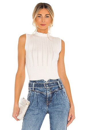 Ruffle Neck Tank Top 525