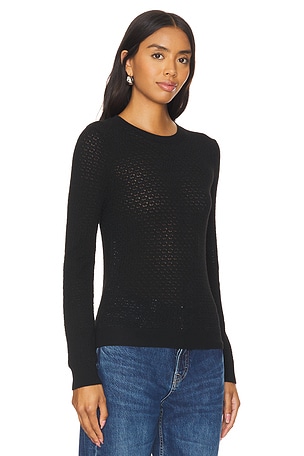 525 Holly Crew Neck Pullover in Black