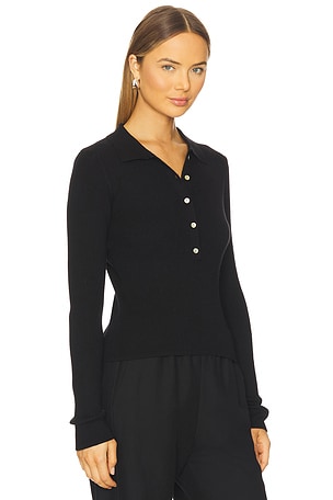 525 America Ginny Long Sleeve Top in Black. Size XS. Also