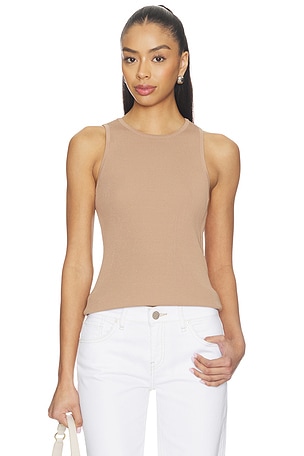 525 America Open Back Tank in Beige