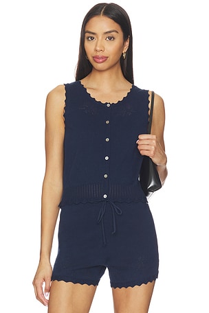Valentina Button Down Sleeveless Top 525 America